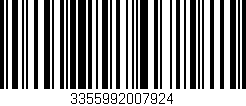 Código de barras (EAN, GTIN, SKU, ISBN): '3355992007924'