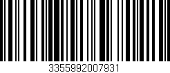 Código de barras (EAN, GTIN, SKU, ISBN): '3355992007931'