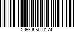Código de barras (EAN, GTIN, SKU, ISBN): '3355995000274'