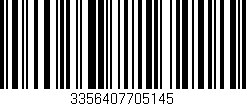 Código de barras (EAN, GTIN, SKU, ISBN): '3356407705145'