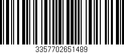 Código de barras (EAN, GTIN, SKU, ISBN): '3357702651489'
