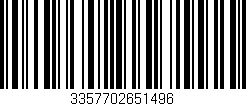 Código de barras (EAN, GTIN, SKU, ISBN): '3357702651496'
