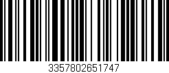 Código de barras (EAN, GTIN, SKU, ISBN): '3357802651747'