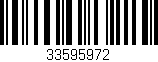 Código de barras (EAN, GTIN, SKU, ISBN): '33595972'