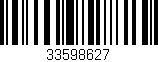 Código de barras (EAN, GTIN, SKU, ISBN): '33598627'
