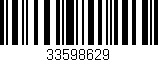 Código de barras (EAN, GTIN, SKU, ISBN): '33598629'