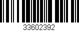 Código de barras (EAN, GTIN, SKU, ISBN): '33602392'