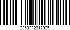 Código de barras (EAN, GTIN, SKU, ISBN): '3360372012825'