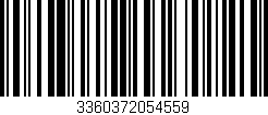 Código de barras (EAN, GTIN, SKU, ISBN): '3360372054559'