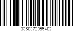 Código de barras (EAN, GTIN, SKU, ISBN): '3360372055402'