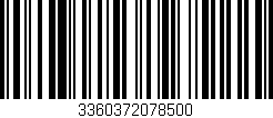 Código de barras (EAN, GTIN, SKU, ISBN): '3360372078500'