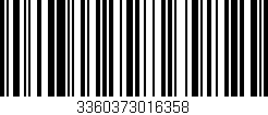 Código de barras (EAN, GTIN, SKU, ISBN): '3360373016358'