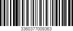 Código de barras (EAN, GTIN, SKU, ISBN): '3360377009363'