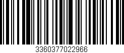 Código de barras (EAN, GTIN, SKU, ISBN): '3360377022966'