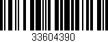 Código de barras (EAN, GTIN, SKU, ISBN): '33604390'