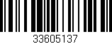 Código de barras (EAN, GTIN, SKU, ISBN): '33605137'