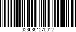 Código de barras (EAN, GTIN, SKU, ISBN): '3360691270012'