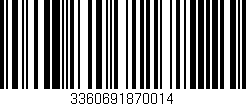 Código de barras (EAN, GTIN, SKU, ISBN): '3360691870014'
