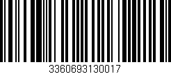 Código de barras (EAN, GTIN, SKU, ISBN): '3360693130017'