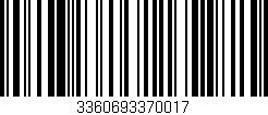 Código de barras (EAN, GTIN, SKU, ISBN): '3360693370017'