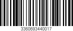 Código de barras (EAN, GTIN, SKU, ISBN): '3360693440017'