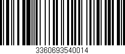 Código de barras (EAN, GTIN, SKU, ISBN): '3360693540014'