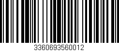 Código de barras (EAN, GTIN, SKU, ISBN): '3360693560012'