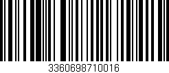 Código de barras (EAN, GTIN, SKU, ISBN): '3360698710016'
