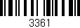 Código de barras (EAN, GTIN, SKU, ISBN): '3361'