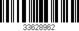 Código de barras (EAN, GTIN, SKU, ISBN): '33628962'