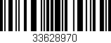 Código de barras (EAN, GTIN, SKU, ISBN): '33628970'