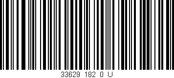 Código de barras (EAN, GTIN, SKU, ISBN): '33629_182_0_U'