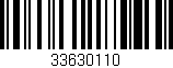 Código de barras (EAN, GTIN, SKU, ISBN): '33630110'