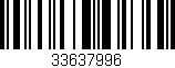 Código de barras (EAN, GTIN, SKU, ISBN): '33637996'