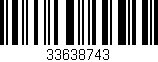 Código de barras (EAN, GTIN, SKU, ISBN): '33638743'