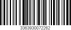 Código de barras (EAN, GTIN, SKU, ISBN): '3363930072262'