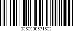 Código de barras (EAN, GTIN, SKU, ISBN): '3363930671632'