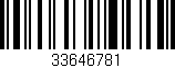 Código de barras (EAN, GTIN, SKU, ISBN): '33646781'