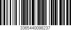 Código de barras (EAN, GTIN, SKU, ISBN): '3365440098237'