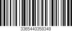 Código de barras (EAN, GTIN, SKU, ISBN): '3365440358348'