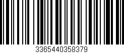Código de barras (EAN, GTIN, SKU, ISBN): '3365440358379'