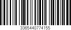 Código de barras (EAN, GTIN, SKU, ISBN): '3365440774155'