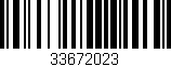 Código de barras (EAN, GTIN, SKU, ISBN): '33672023'