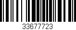 Código de barras (EAN, GTIN, SKU, ISBN): '33677723'