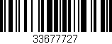 Código de barras (EAN, GTIN, SKU, ISBN): '33677727'