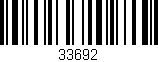 Código de barras (EAN, GTIN, SKU, ISBN): '33692'