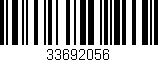 Código de barras (EAN, GTIN, SKU, ISBN): '33692056'