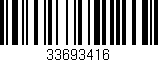 Código de barras (EAN, GTIN, SKU, ISBN): '33693416'
