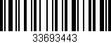 Código de barras (EAN, GTIN, SKU, ISBN): '33693443'
