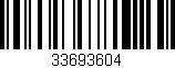 Código de barras (EAN, GTIN, SKU, ISBN): '33693604'